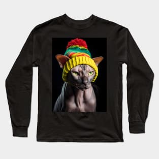 Sphynx cat - warm hat Long Sleeve T-Shirt